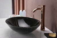 Thumbnail for ANZZI Marbela Series LS-AZ177 Vessel Sink - Glass Bathroom Sink ANZZI 