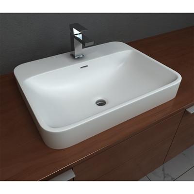 Cantrio ST-2318 Semi-recessed Countertop Sink Bathroom Sink Cantrio 