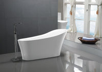 Thumbnail for ANZZI Maple Series 5.58 ft. Freestanding Bathtub in White FreeStanding Bathtub ANZZI 