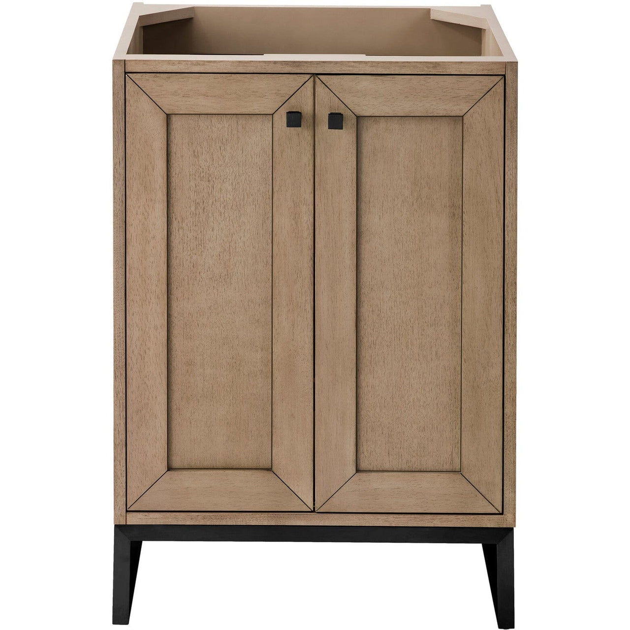 James Martin Chianti 24" Single Vanity Vanity James Martin Whitewashed Walnut - Matte Black Cabinet Only 