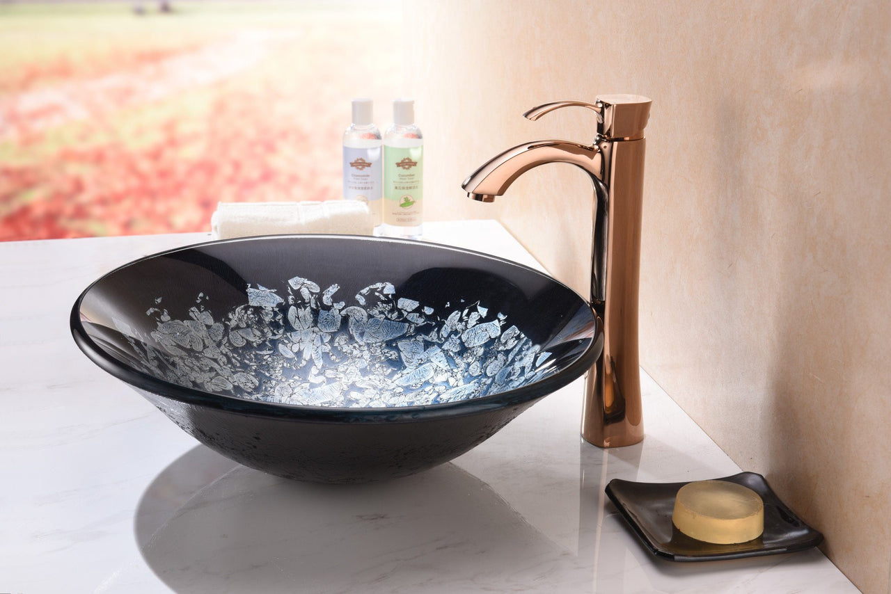 ANZZI Chrona Series LS-AZ212 Vessel Sink - Glass Bathroom Sink ANZZI 