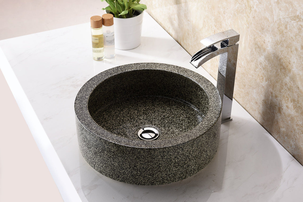 ANZZI Black Desert Crown LS-AZ182 Vessel Sink - Glass Bathroom Sink ANZZI 