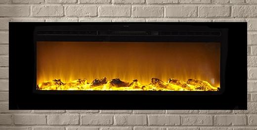 Touchstone Sideline 60” Wide (Wall inset design) Wall Mounted Electric Electric Fireplace Touchstone 