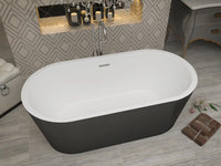 Thumbnail for ANZZI Dualita FT-AZ011 FreeStanding Bathtub FreeStanding Bathtub ANZZI 
