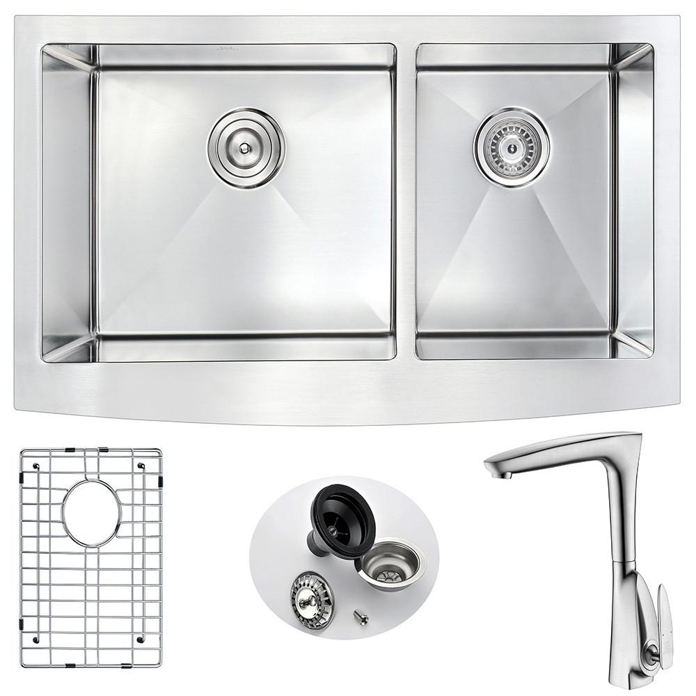ANZZI ELYSIAN Series K36203A-034B Kitchen Sink Kitchen Sink ANZZI 