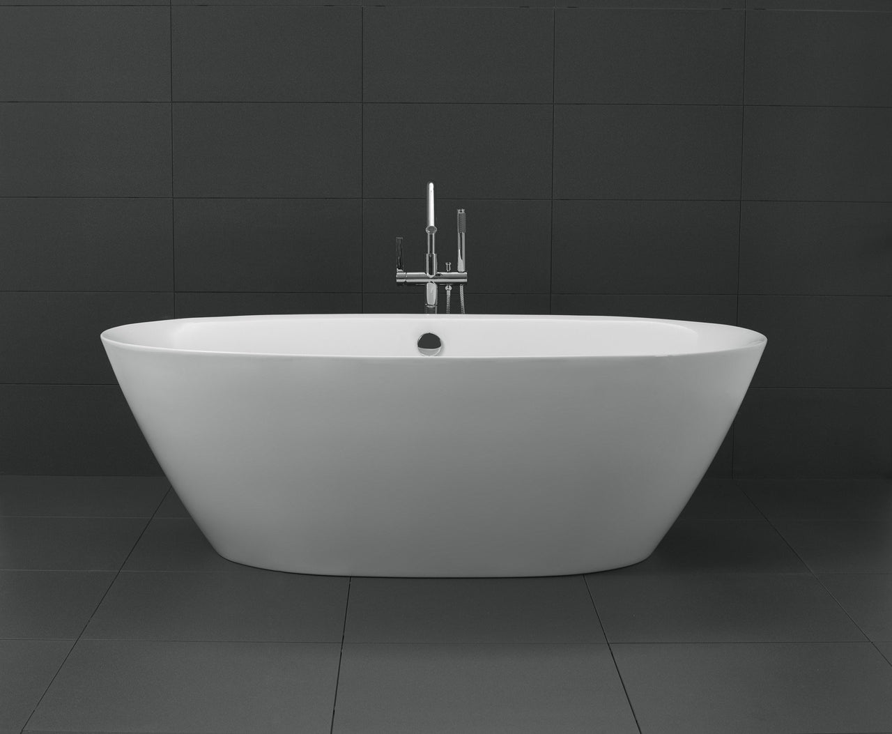 ANZZI Adze Series 5.9 ft. Freestanding Bathtub in White FreeStanding Bathtub ANZZI 