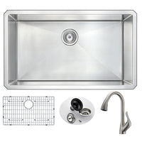Thumbnail for ANZZI VANGUARD Series KAZ3219-031B Kitchen Sink Kitchen Sink ANZZI 