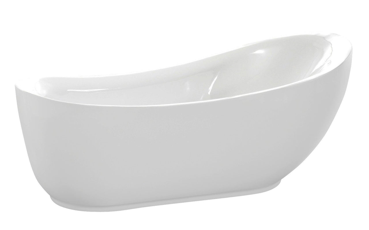 ANZZI Talyah Series 5.92 ft. Freestanding Bathtub in White FreeStanding Bathtub ANZZI 