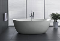 Thumbnail for ANZZI Yield Series 5.58 ft. Freestanding Bathtub in White FreeStanding Bathtub ANZZI 