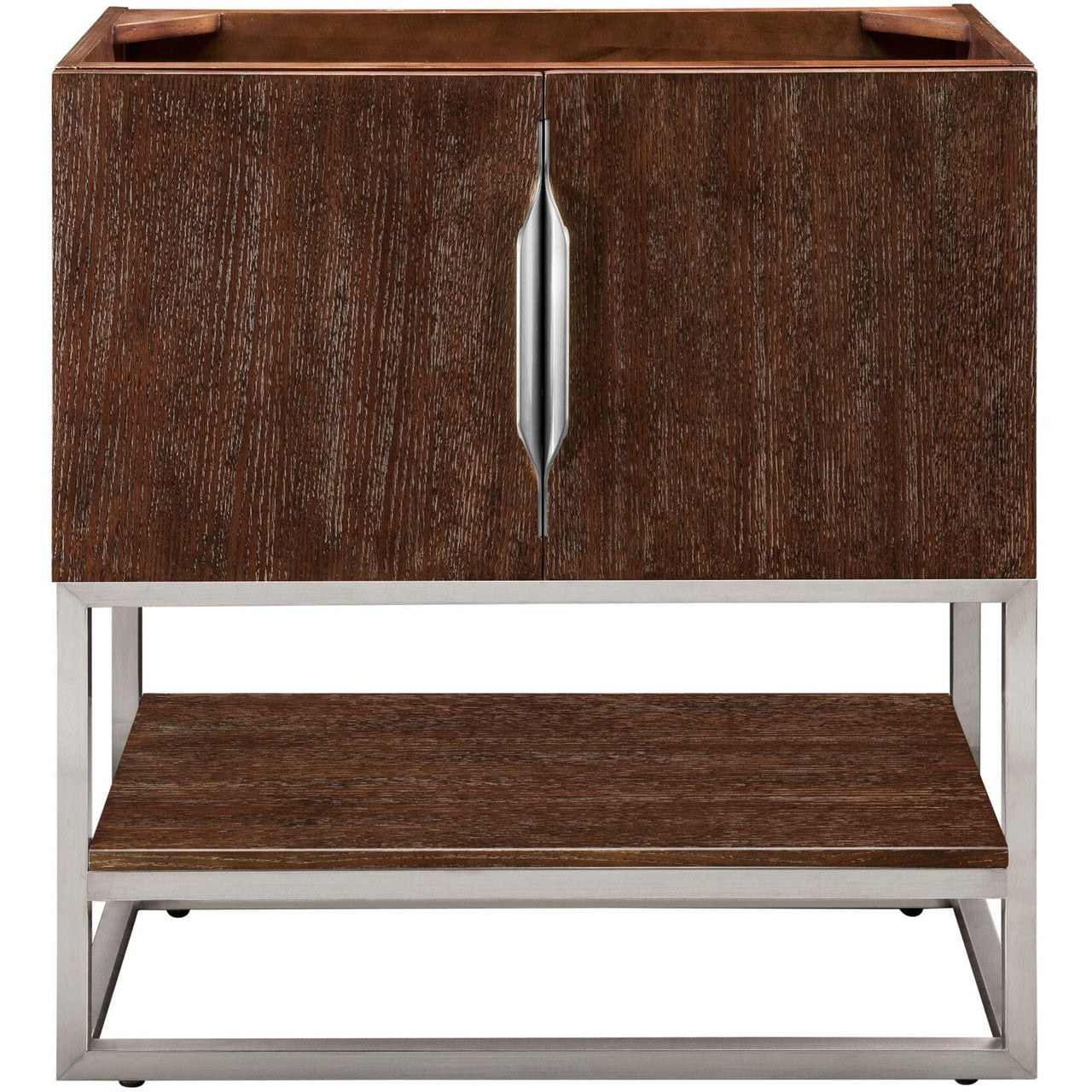 James Martin Columbia 31.5" Single Vanity Vanity James Martin Coffee Oak - Brushed Nickel Cabinet Only 