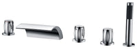 Thumbnail for ANZZI Della 3-Handle Deck-Mount Roman Tub Faucet bathtub faucets ANZZI 
