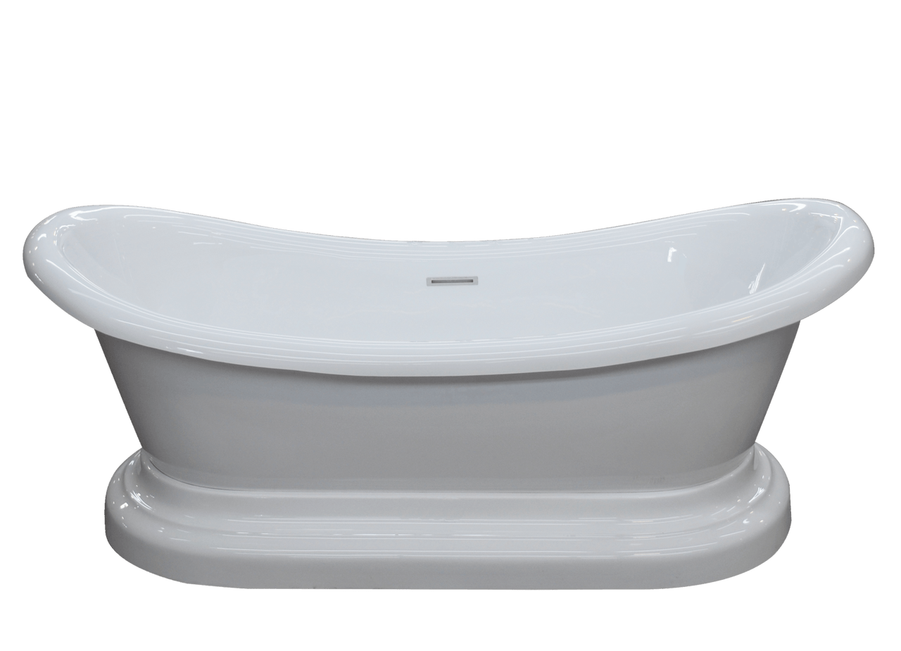 ANZZI Ruby Series 5.9 ft. Freestanding Bathtub in White FreeStanding Bathtub ANZZI 