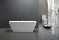 Thumbnail for ANZZI Zenith Series 5.58 ft. Freestanding Bathtub in White FreeStanding Bathtub ANZZI 