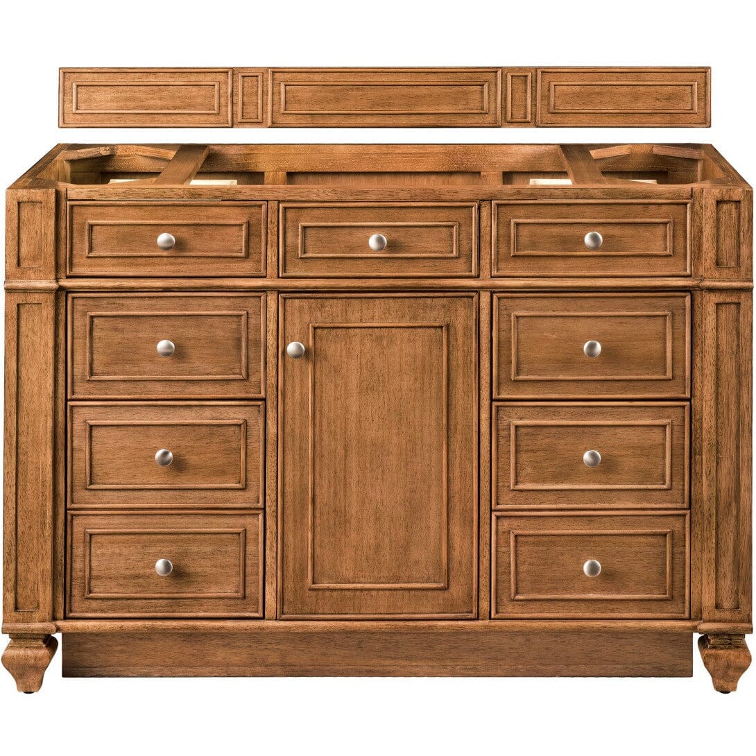 James Martin Bristol 48" Single Vanity Vanity James Martin Saddle Brown Cabinet Only 