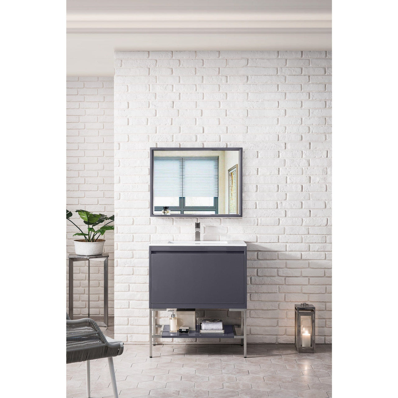 James Martin Milan 31.5" Single Vanity with Base Vanity James Martin 