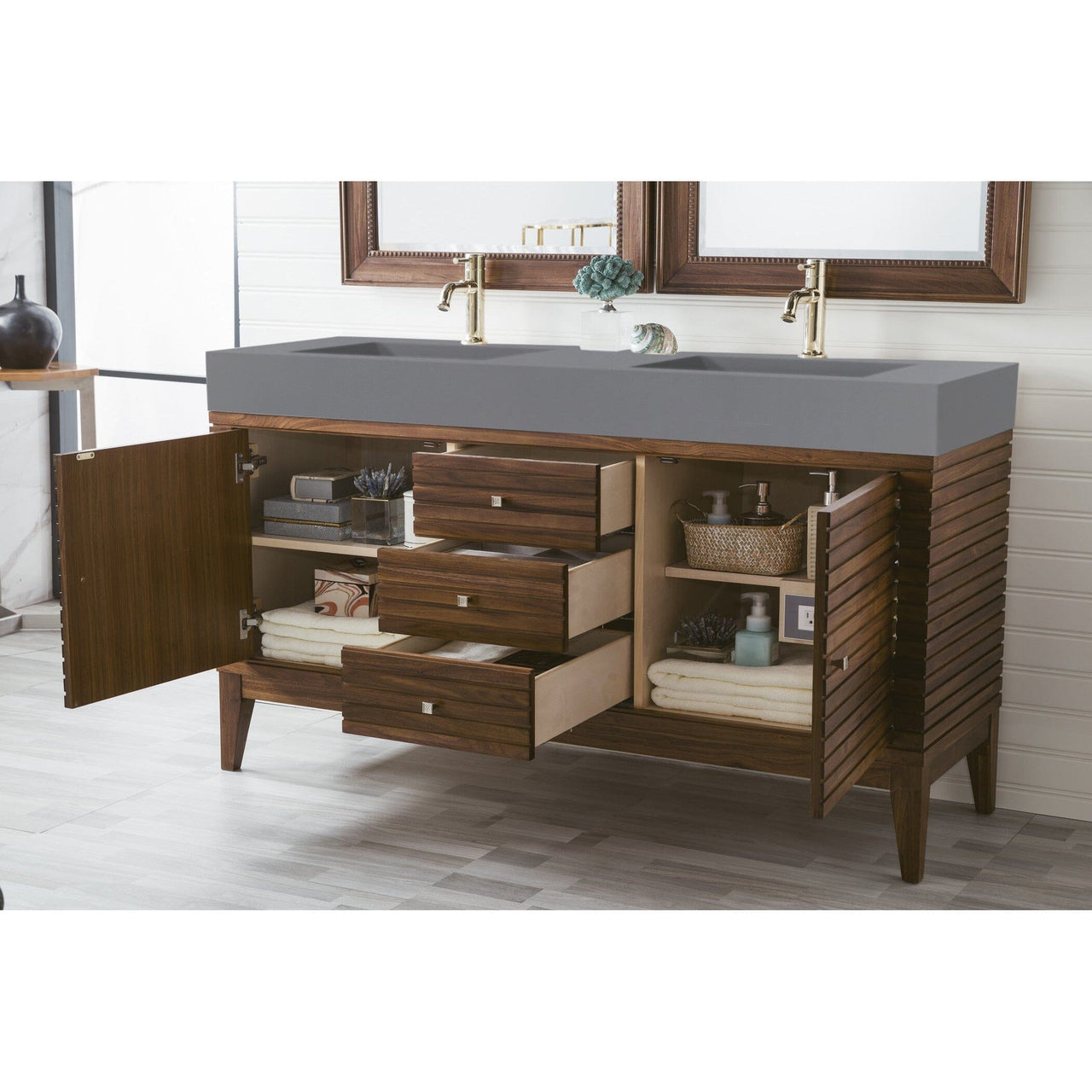 James Martin Linear 59" Double Vanity Vanity James Martin 