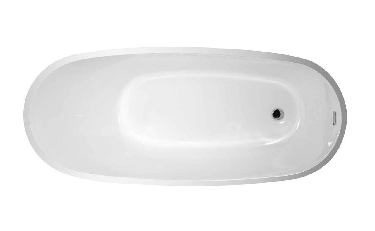 ANZZI Bouie Series 5.68 ft. Freestanding Bathtub in Caiman Skin FreeStanding Bathtub ANZZI 