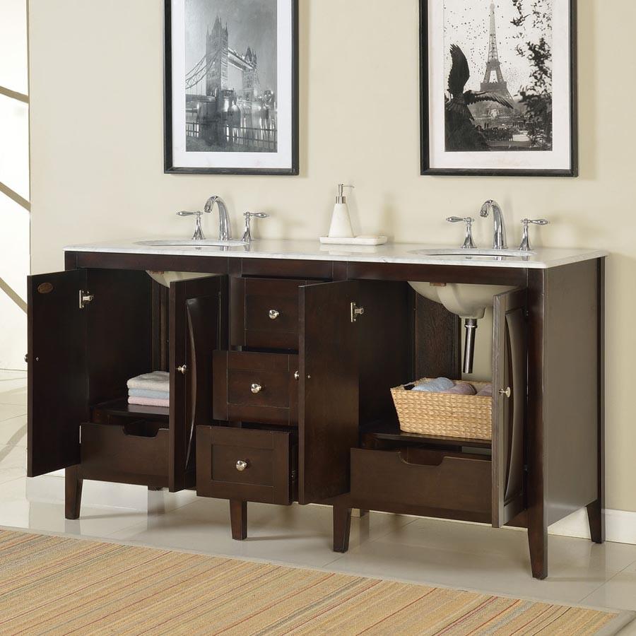 Silkroad 68" Modern Single Sink Bathroom Vanity Vanity Silkroad Exclusive 