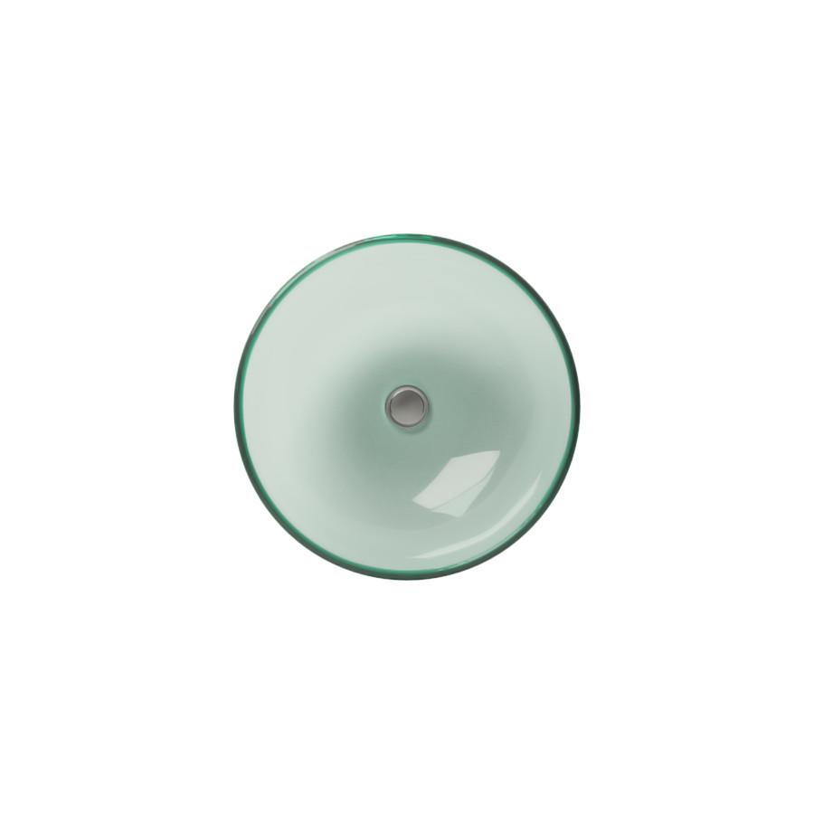 Cantrio Glass round vessel sink , Frosted Finish Glass Series Cantrio 