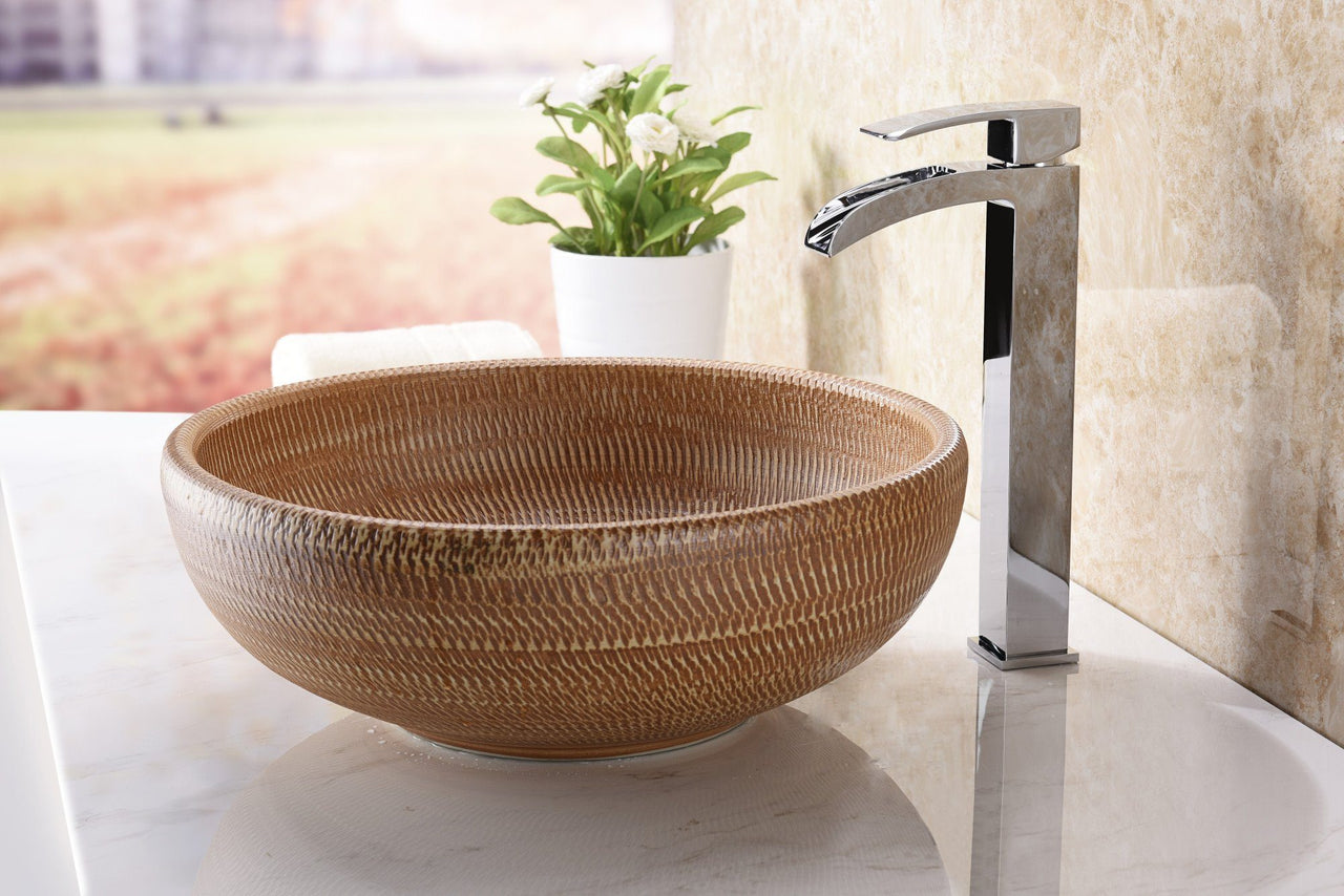 ANZZI Earthen Series LS-AZ183 Vessel Sink - Glass Bathroom Sink ANZZI 