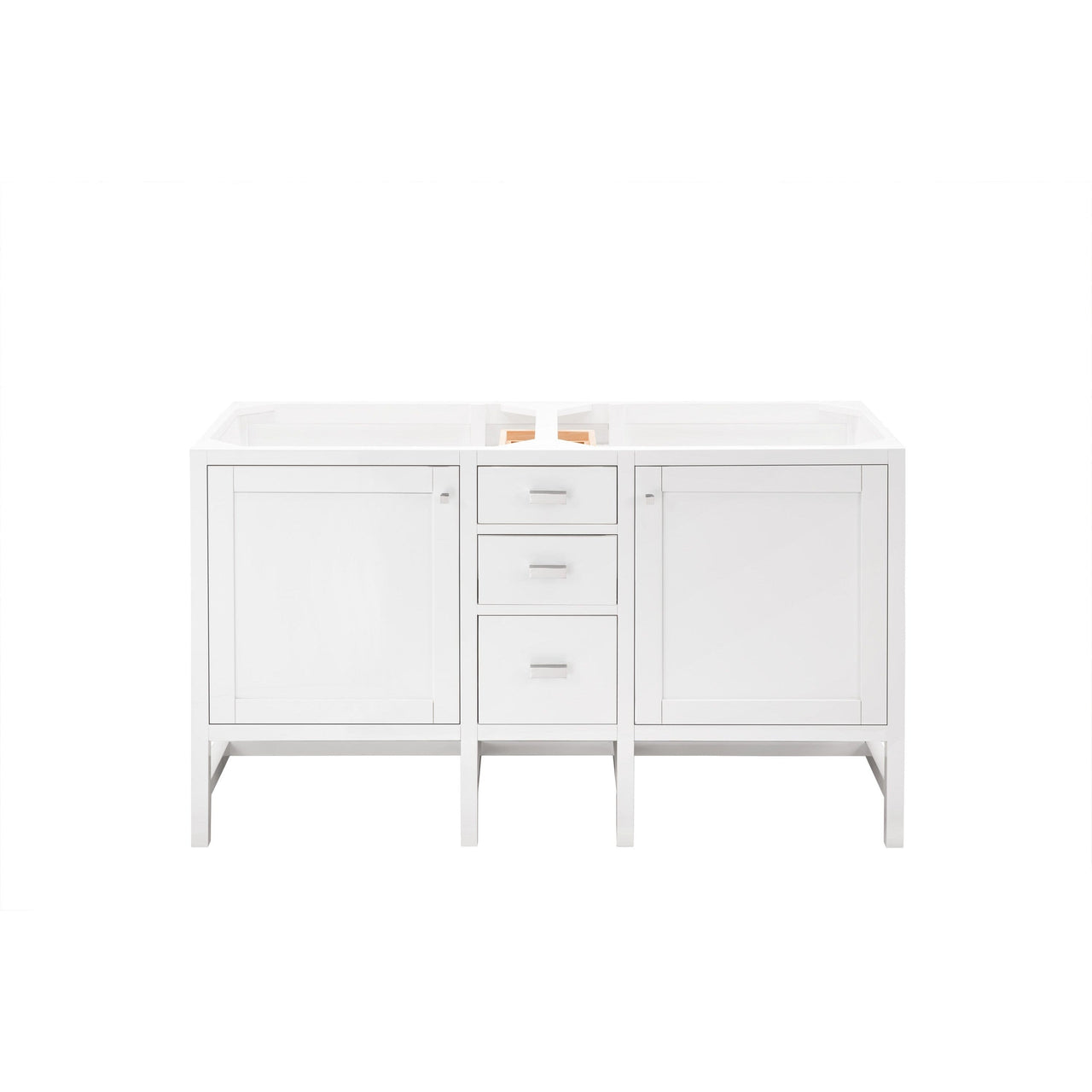 James Martin Addison 60" Double Vanity Vanity James Martin Glossy White Cabinet Only 
