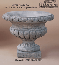 Thumbnail for Veneto Urn Cast Stone Outdoor Garden Planter Planter Tuscan 