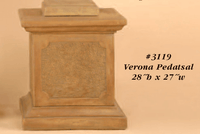Thumbnail for Verona Pedatsal Cast Stone Outdoor Garden Planter Planter Tuscan 