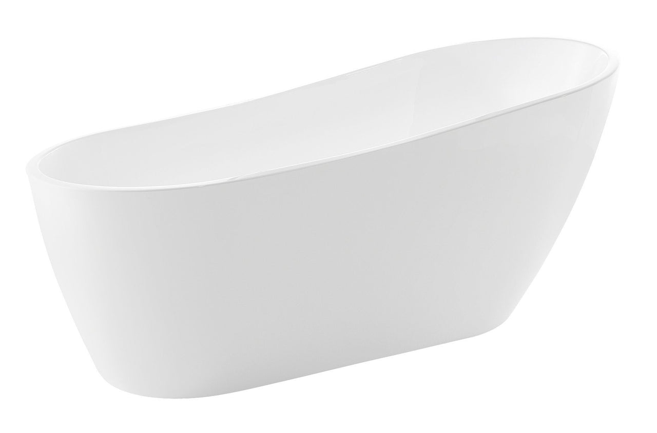 ANZZI Trend Series 5.58 ft. Freestanding Bathtub in White FreeStanding Bathtub ANZZI 