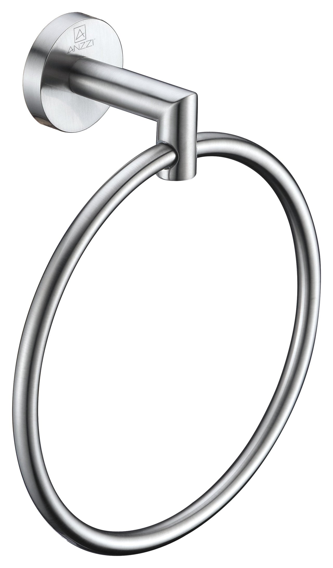 ANZZI Caster 2 Series Towel Ring in Brushed Nickel Towel Ring ANZZI 