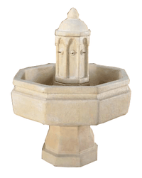 Thumbnail for Villa Basillica Cast Stone Outdoor Garden Fountain With Spout Fountain Tuscan 