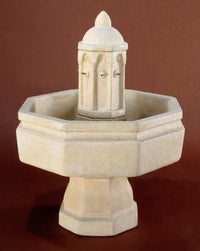 Thumbnail for Villa Basillica Cast Stone Outdoor Garden Fountain With Spout Fountain Tuscan 