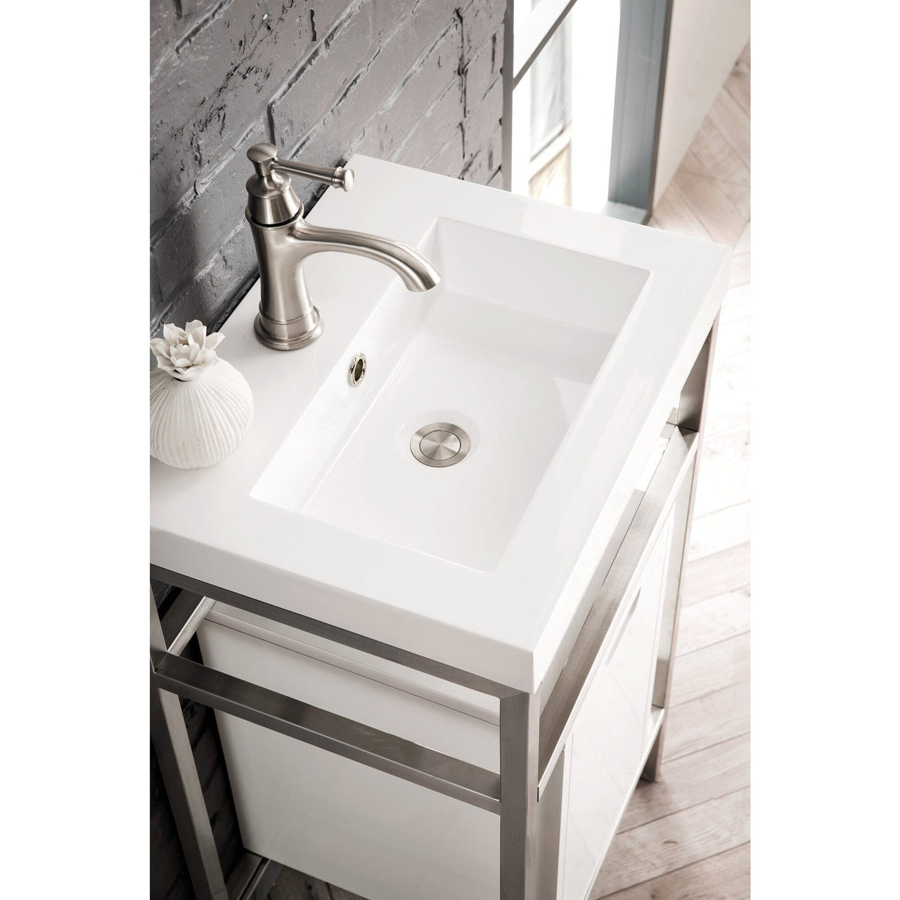 James Martin Boston 20" Stainless Steel Sink Console Console James Martin 
