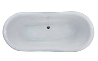 Thumbnail for ANZZI Ruby Series 5.9 ft. Freestanding Bathtub in White FreeStanding Bathtub ANZZI 