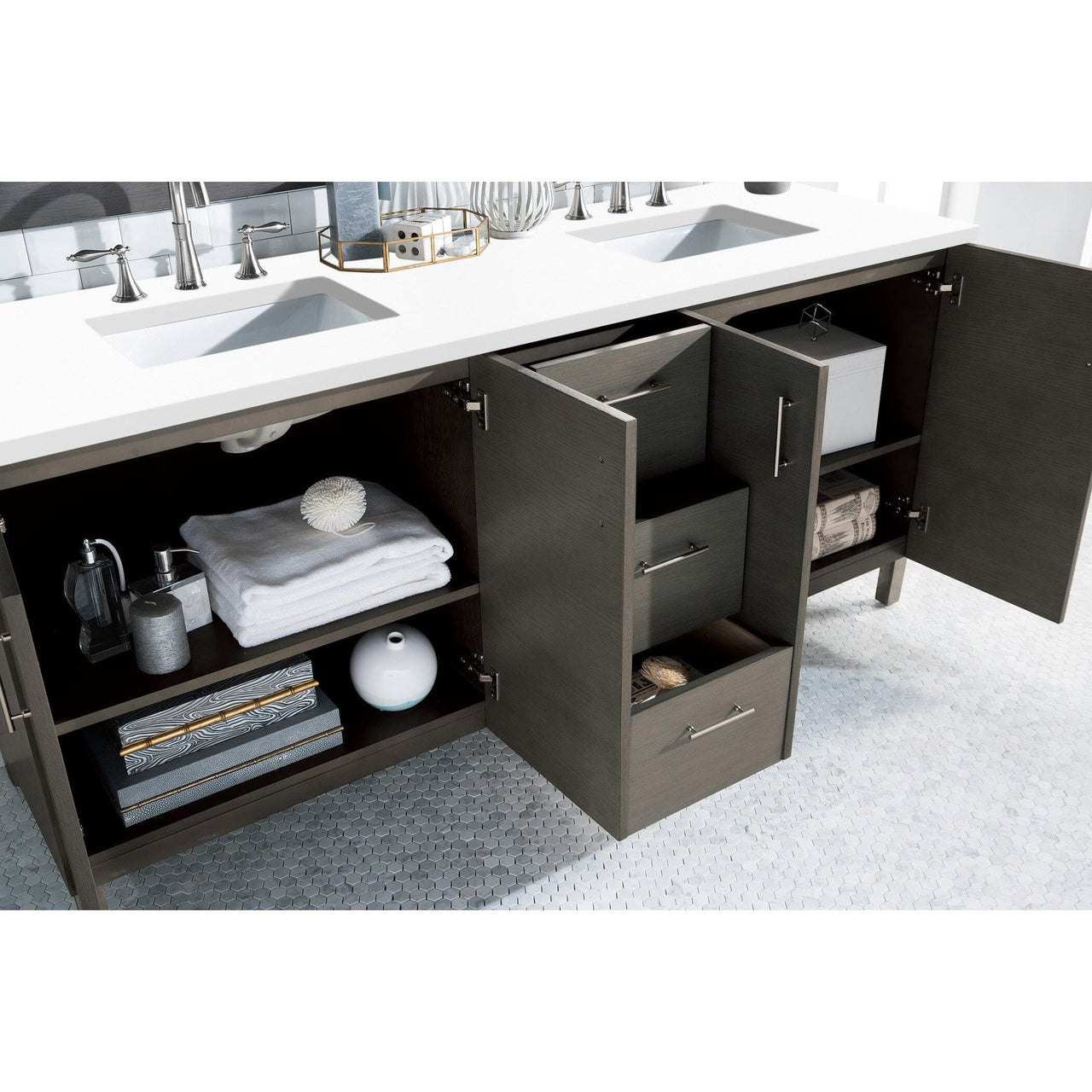 James Martin Metropolitan 72" Double Vanity Vanity James Martin 