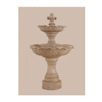 Thumbnail for Gardenia Two Tier Cast Stone Outdoor Garden Fountain Fountain Tuscan 