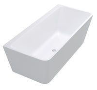 Thumbnail for ANZZI Strait Series 5.58 ft. Freestanding Bathtub in White FreeStanding Bathtub ANZZI 