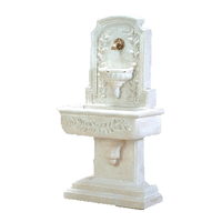 Thumbnail for Sorrentine Wall Cast Stone Outdoor Fountain For Spout Fountain Tuscan 