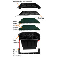 Thumbnail for Waterfall Boxes PB1083 Medium 22″ Elite Waterfall Box Vase Fountain Blue Thumb 