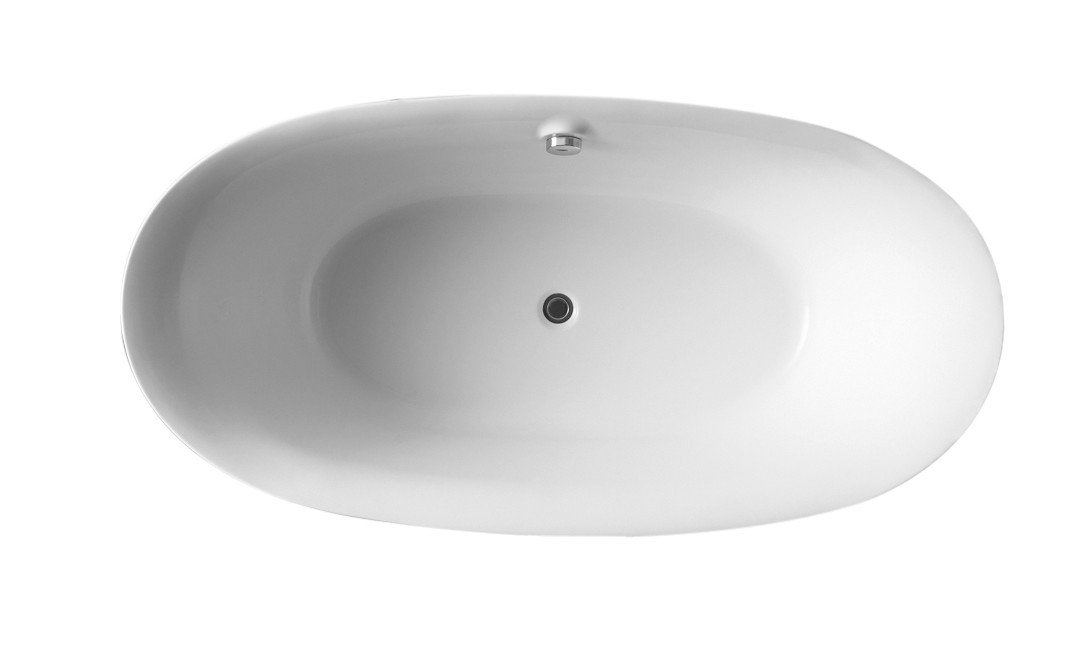 ANZZI Adze Series 5.9 ft. Freestanding Bathtub in White FreeStanding Bathtub ANZZI 