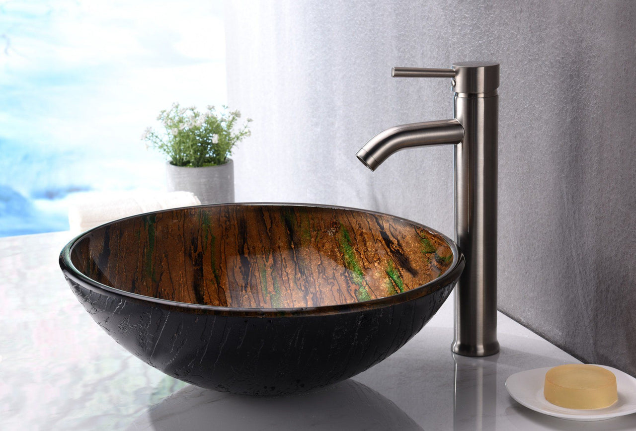 ANZZI Nile Series LS-AZ206 Vessel Sink - Glass Bathroom Sink ANZZI 