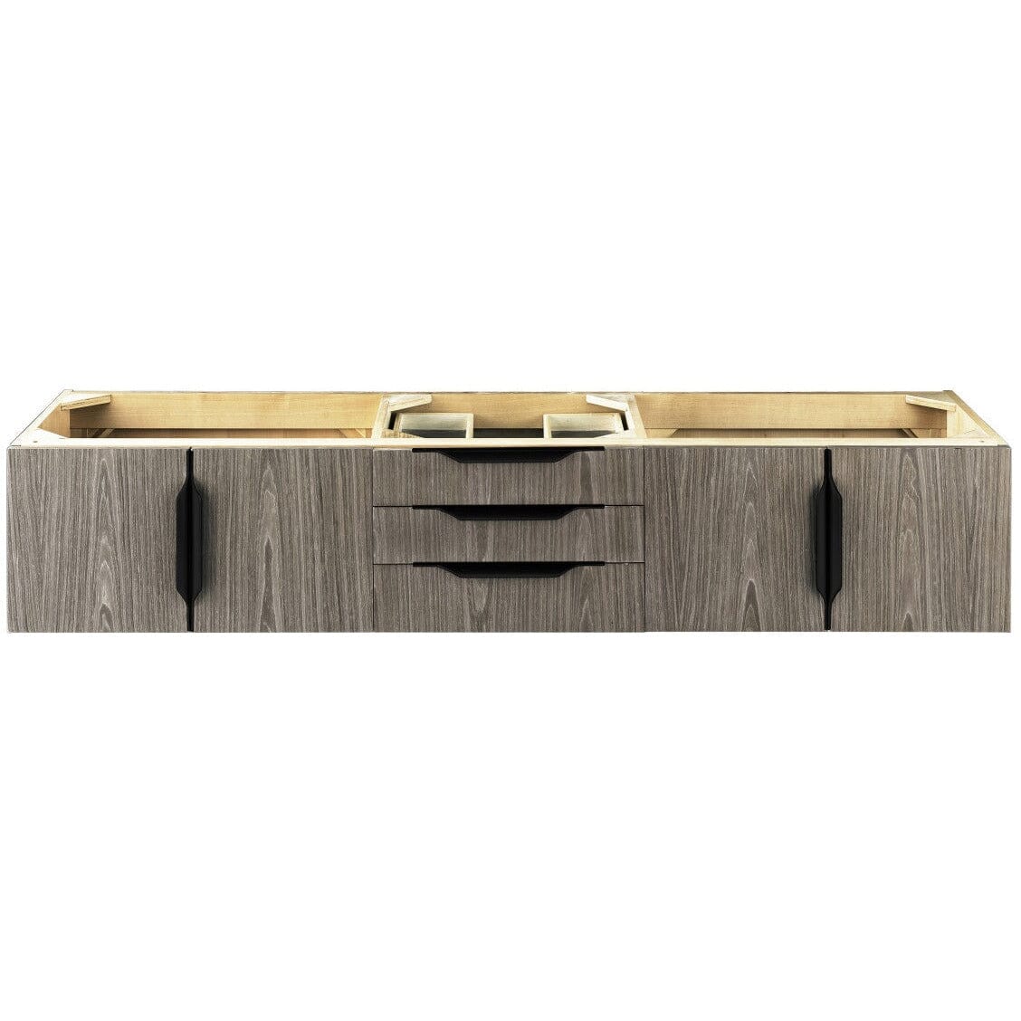 James Martin Mercer Island 72" Single Vanity Vanity James Martin Ash Gray - Matte Black Cabinet Only 