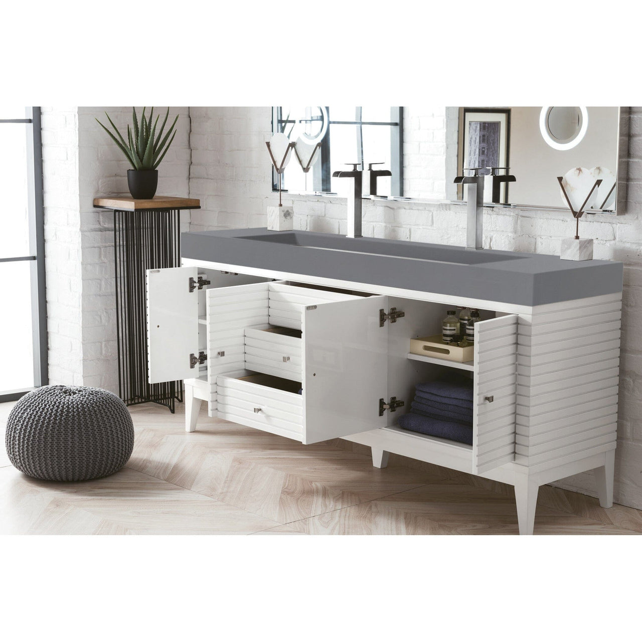 James Martin Linear 72" Double Vanity Vanity James Martin 