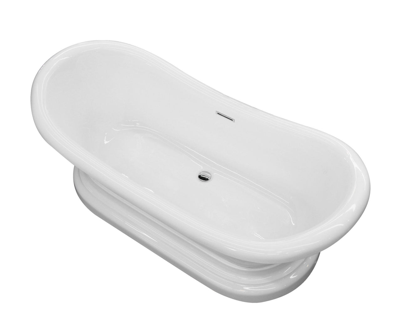 ANZZI Ruby Series 5.9 ft. Freestanding Bathtub in White FreeStanding Bathtub ANZZI 