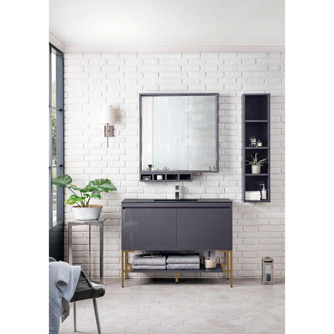 James Martin Milan 47.3" Single Vanity Vanity James Martin 