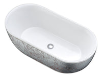 Thumbnail for ANZZI Knight Series 6 ft. Freestanding Bathtub in Crimson Snow FreeStanding Bathtub ANZZI 