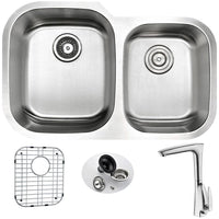 Thumbnail for ANZZI MOORE Series KAZ3220-034B Kitchen Sink Kitchen Sink ANZZI 