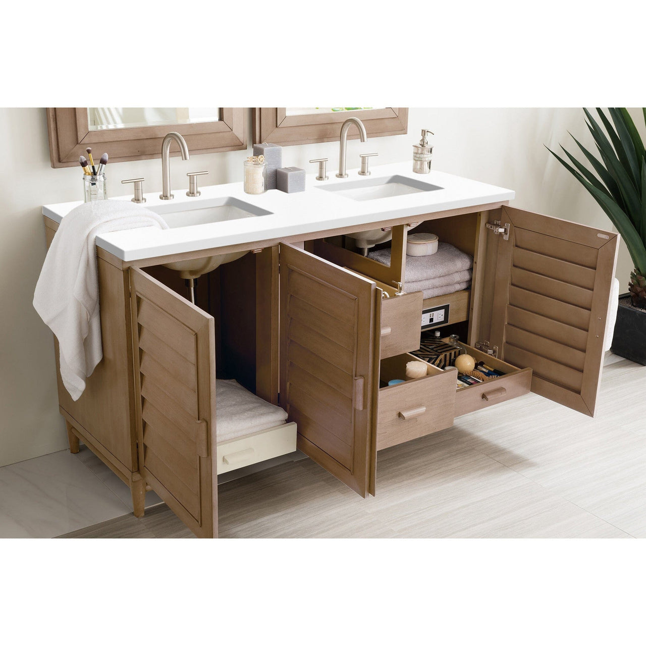 James Martin Portland 60" Double Vanity Vanity James Martin 