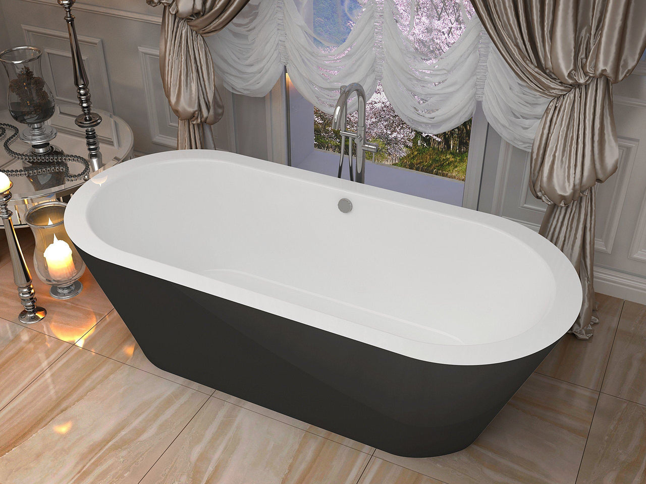 ANZZI Dualita FT-AZ012 FreeStanding Bathtub FreeStanding Bathtub ANZZI 