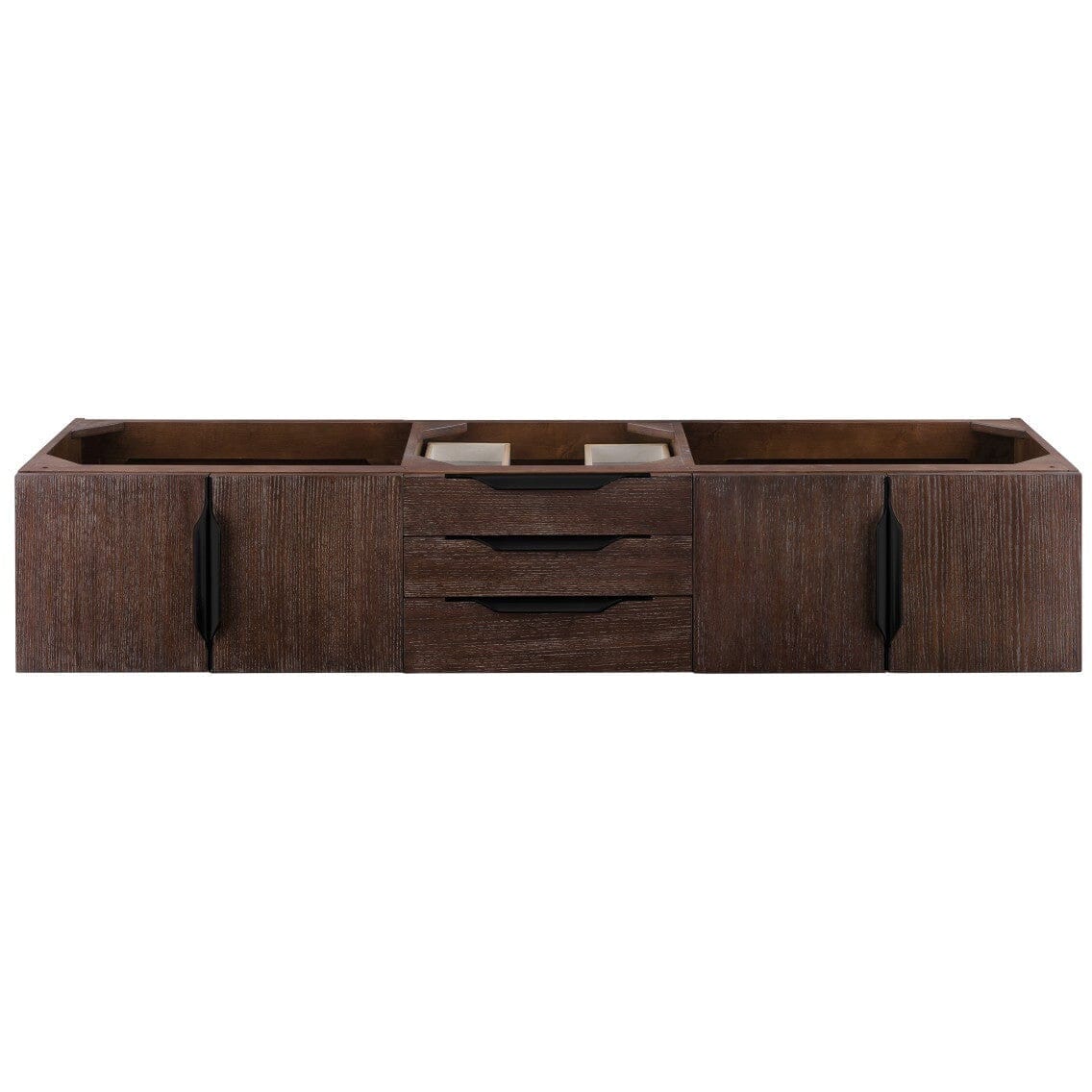 James Martin Mercer Island 72" Single Vanity Vanity James Martin Coffee Oak - Matte Black Cabinet Only 