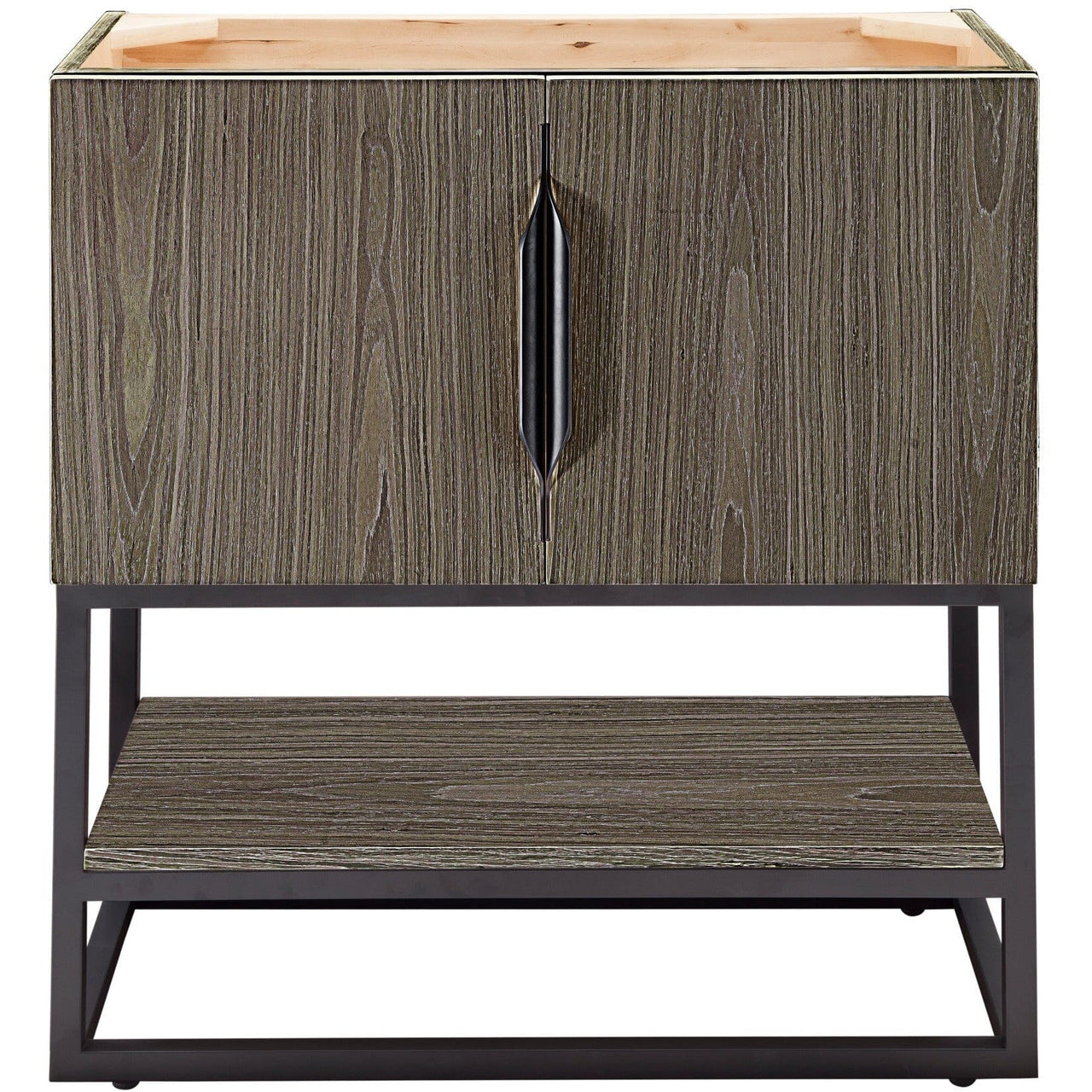 James Martin Columbia 31.5" Single Vanity Vanity James Martin Ash Gray - Matte Black Cabinet Only 